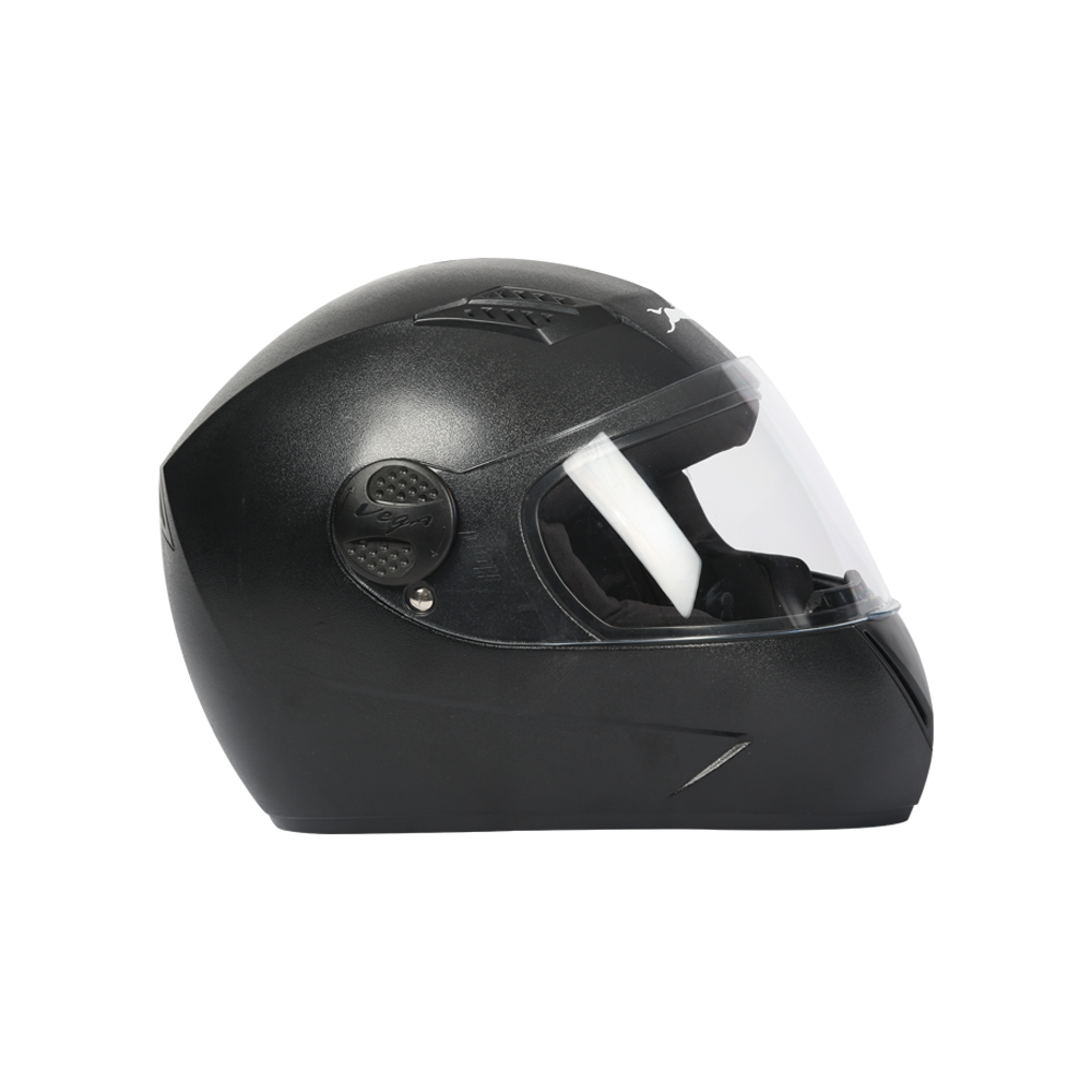 TVS Helmet Full Face Black JE  Sleek and Safe Motorbike Helmet